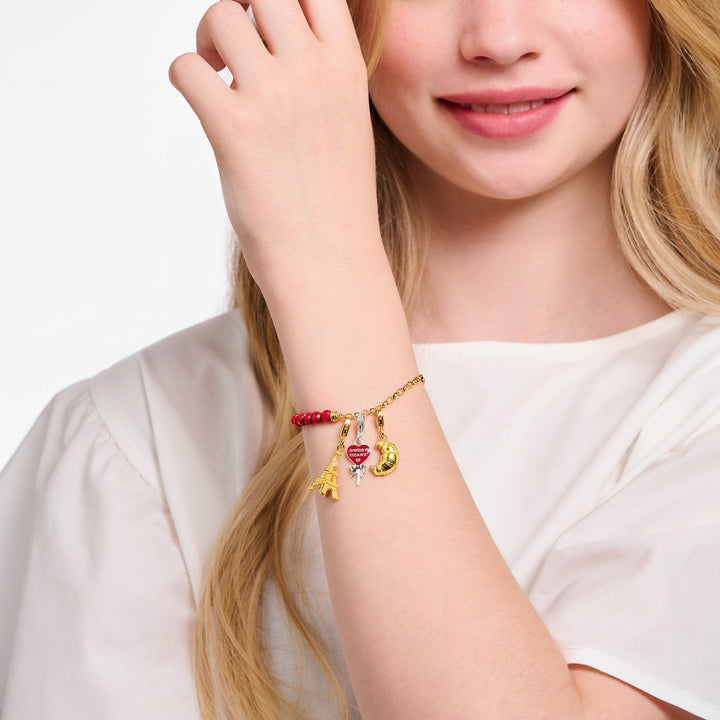 Thomas Sabo Gold Eiffel Tower and White Zirconia Charm - MococoThomas Sabo2075 - 414 - 394051245562057Charms