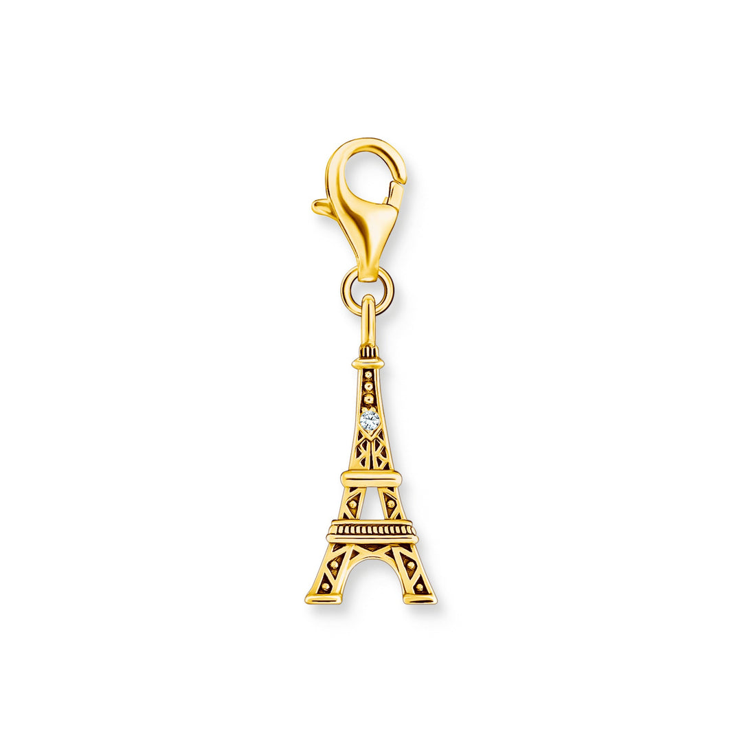Thomas Sabo Gold Eiffel Tower and White Zirconia Charm - MococoThomas Sabo2075 - 414 - 394051245562057Charms