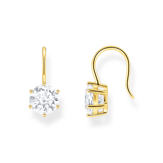 Thomas Sabo Gold Elegant Cabochon Zirconia Drop Earrings - MococoThomas SaboH2287-414-144051245579758Earrings