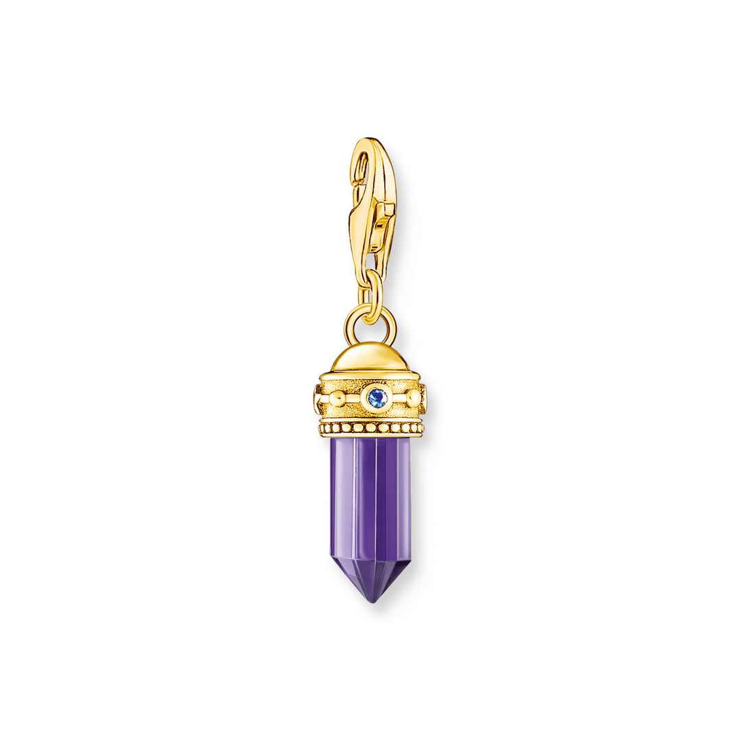 Thomas Sabo Gold Hexagon Imitation Amethyst Charm - MococoThomas Sabo2048 - 973 - 134051245561463Charms & Pendants