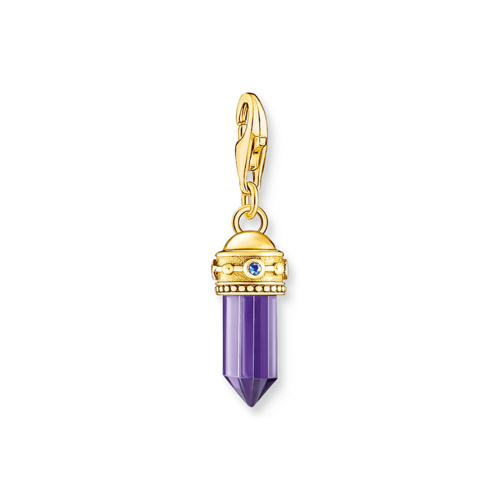 Thomas Sabo Gold Hexagon Imitation Amethyst Charm - MococoThomas Sabo2048 - 973 - 134051245561463Charms & Pendants