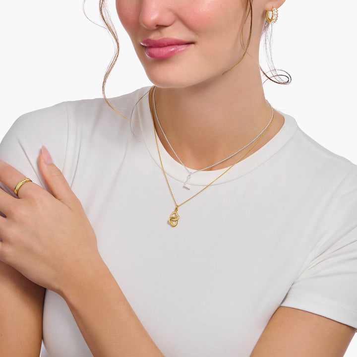 Thomas Sabo Gold Intertwined Hearts Pendant Necklace - MococoThomas SaboKE2267 - 414 - 14 - L45V10039981Necklaces