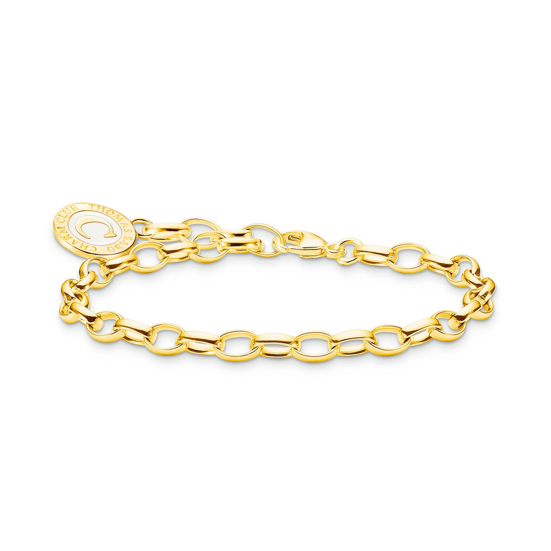 Thomas Sabo Gold Link White Coin Charm Bracelet - MococoThomas SaboX0287 - 427 - 39 - L154051245558289Bracelets