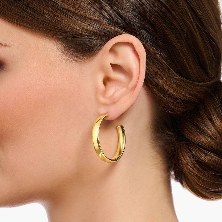 Thomas Sabo Gold Medium Chunky Hoop Earrings - MococoThomas SaboCR640 - 413 - 3910003144Earrings