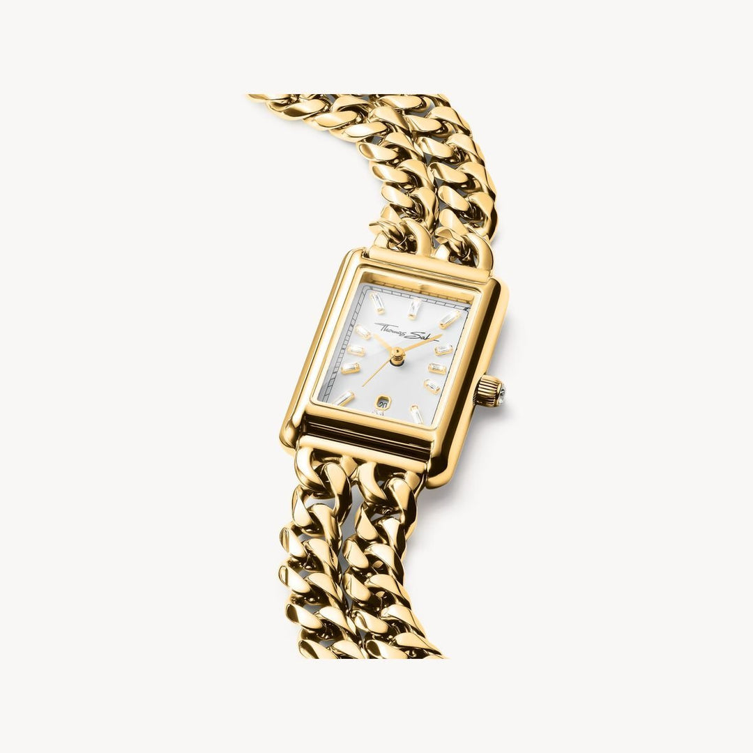 Thomas Sabo Gold Rectangular Elegance Watch - MococoThomas SaboWA0429-291-207-22 MMWatches and Accessories