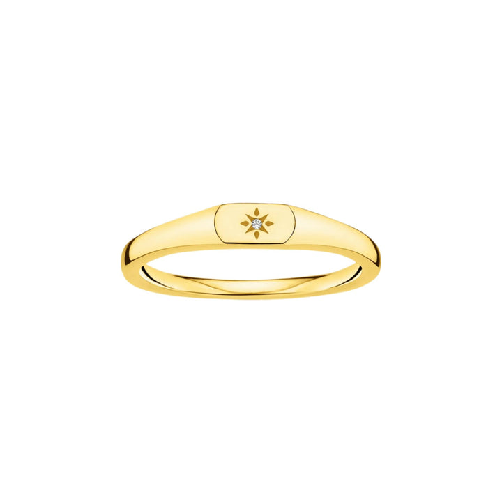 Thomas Sabo Gold Signet Style Star Ring - MococoThomas SaboTR2314 - 414 - 14 - 524051245489071Rings