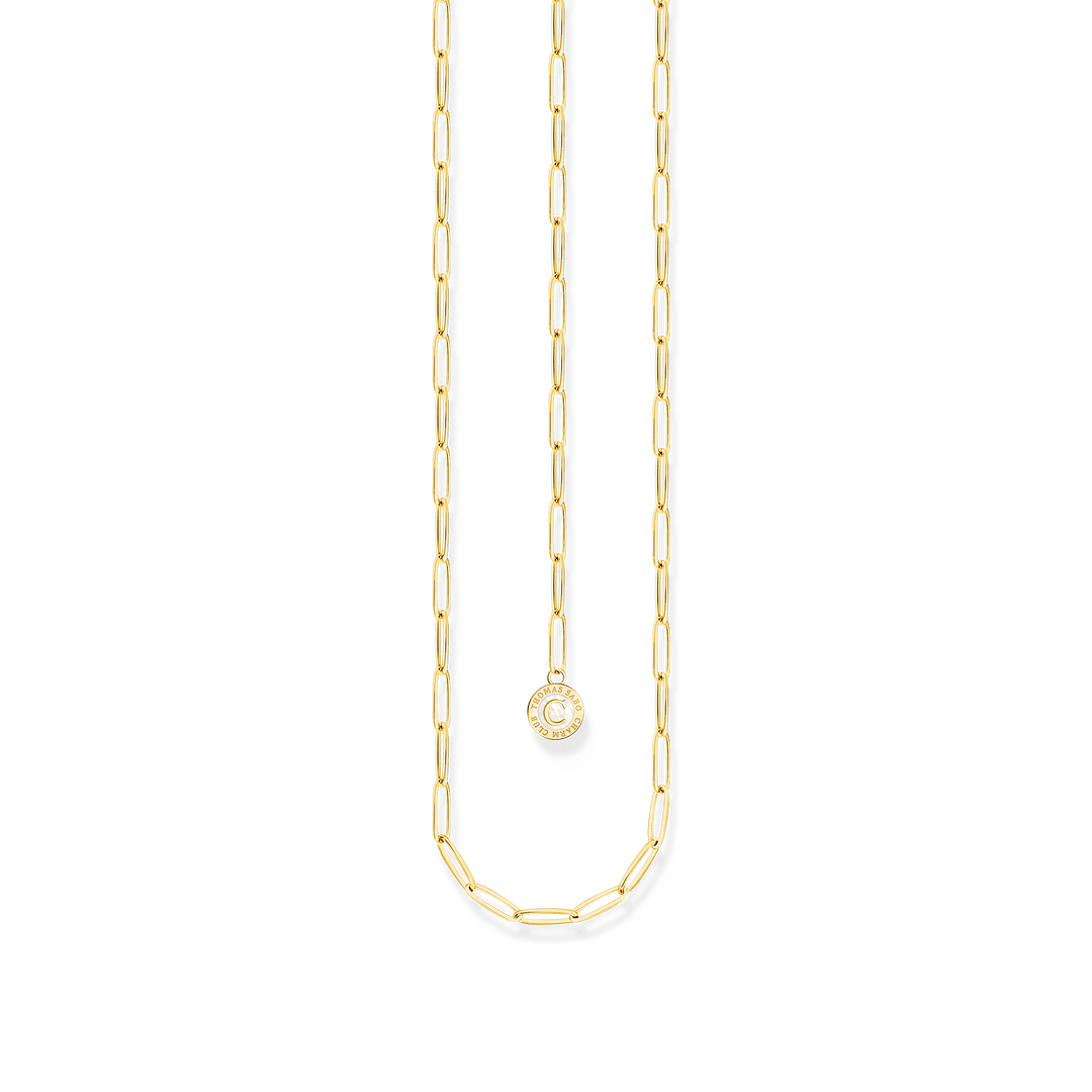 Thomas Sabo Gold Square Fine Link Charm Necklace - MococoThomas SaboX2089 - 427 - 39 - L454051245558647Necklaces