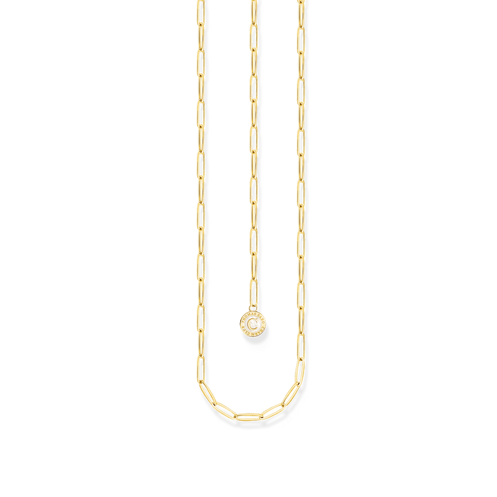 Thomas Sabo Gold Square Fine Link Charm Necklace - MococoThomas SaboX2089 - 427 - 39 - L454051245558647Necklaces