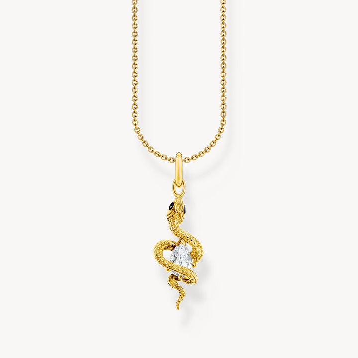 Thomas Sabo Gold Tempting Romance Snake Pendant Necklace - MococoThomas SaboKE2300-565-14Necklaces
