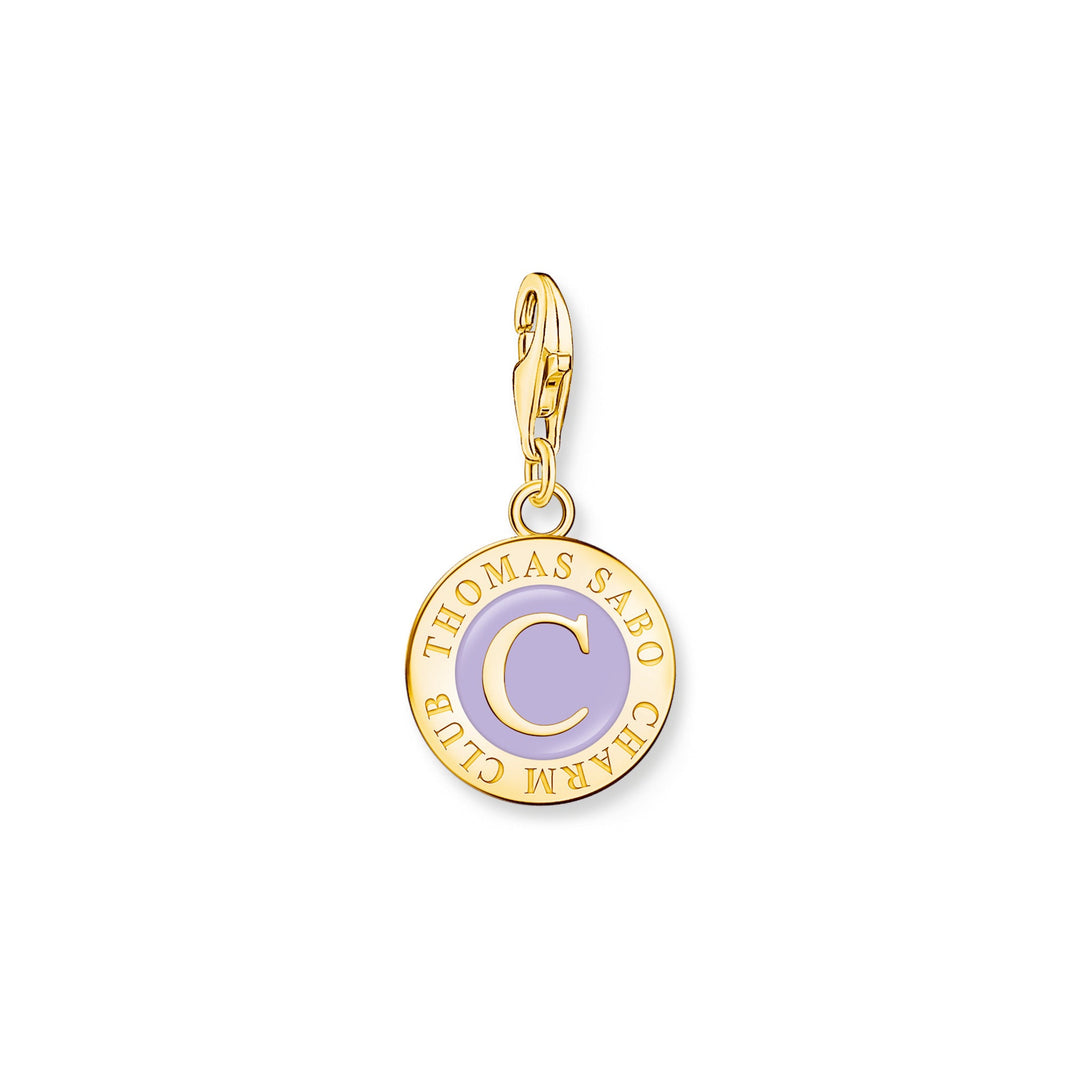 Thomas Sabo Gold Violet Enamel Charmista Coin Charm - MococoThomas Sabo2105 - 427 - 134051245562378Charms & Pendants