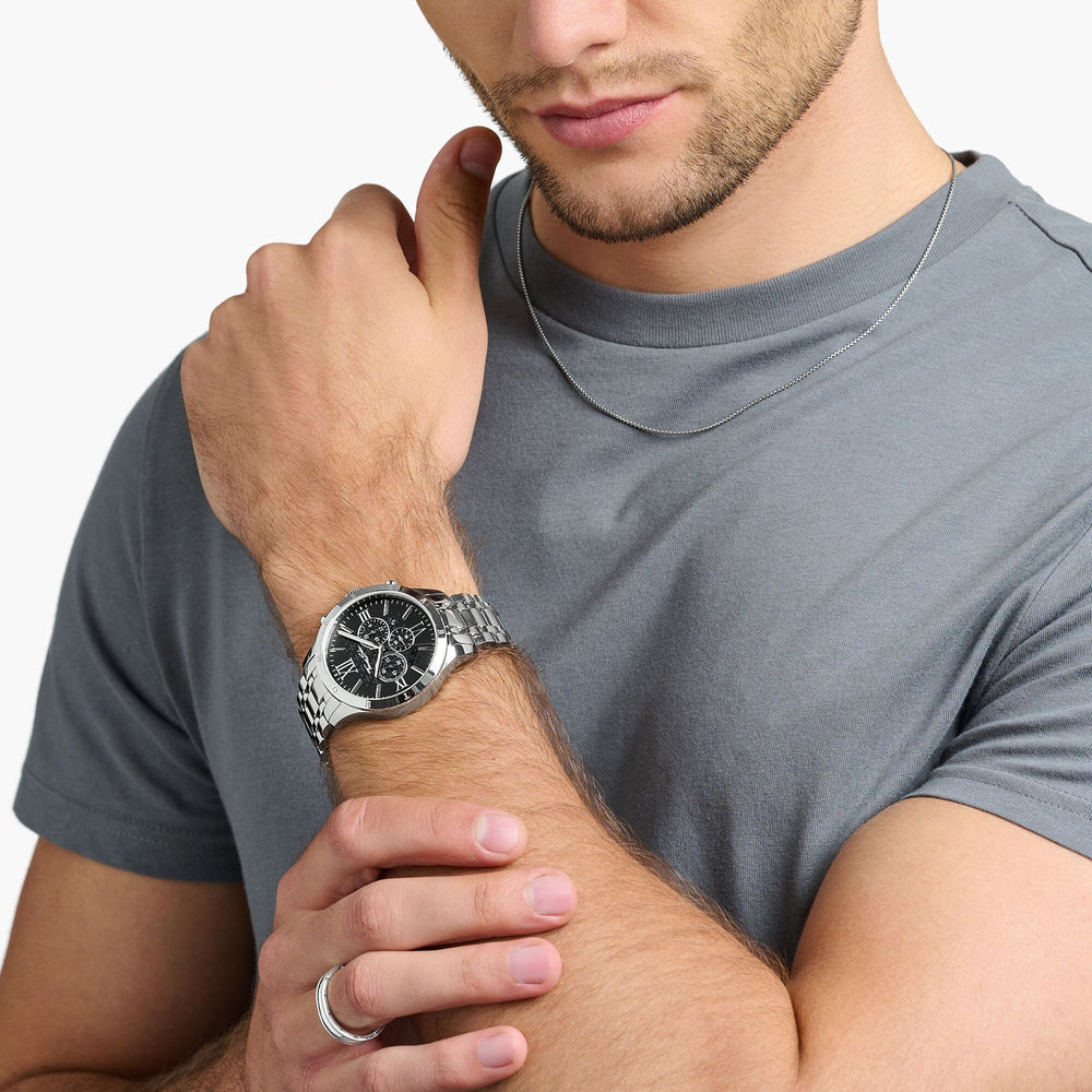 Thomas Sabo Silver and Black Men's Urban Rebel Watch - MococoThomas SaboWA0015 - 201 - 203 - 43 MM9120700977912Watches and Accessories
