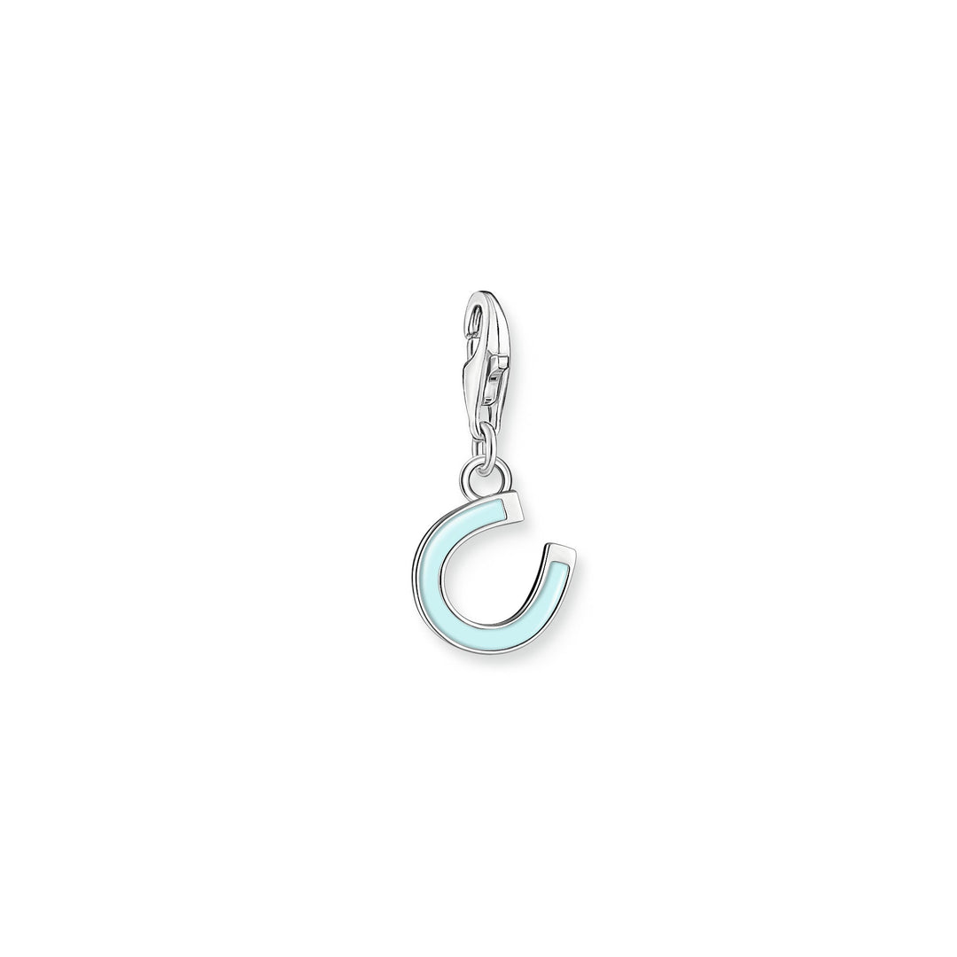 Thomas Sabo Silver and Blue Enamel Horse Shoe Charm - MococoThomas Sabo2019 - 007 - 174051245558203Charms