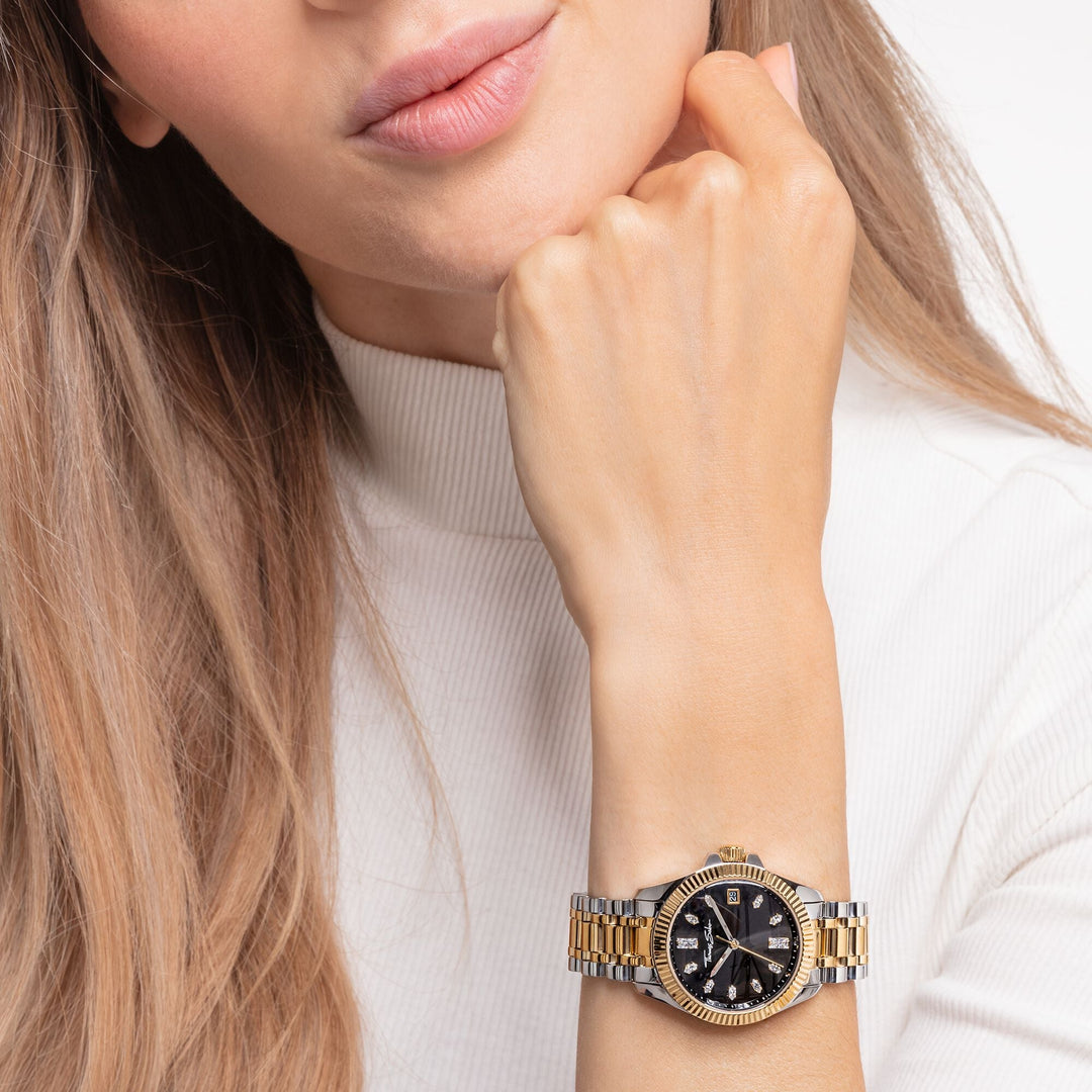 Thomas Sabo Silver and Gold Ladies Watch - MococoThomas SaboWA0370 - 291 - 203 - 33 mm4051245483871Watches and Accessories