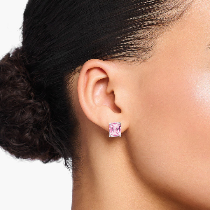 Thomas Sabo Silver and Pink CZ Stud Earrings - MococoThomas SaboH2201 - 051 - 94051245548402Earrings