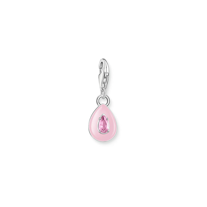 Thomas Sabo Silver and Pink Enamel CZ Droplet Charm - MococoThomas Sabo2028 - 041 - 94051245558548Charms