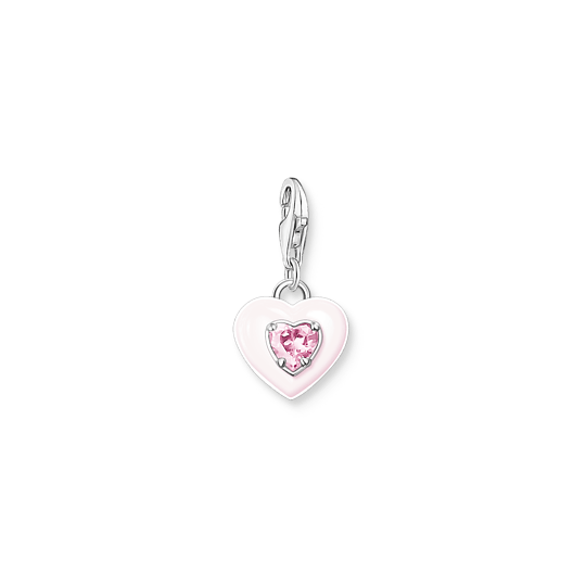 Thomas Sabo Silver and Pink Enamel CZ Heart - MococoThomas Sabo1915 - 041 - 94051245550832Charms
