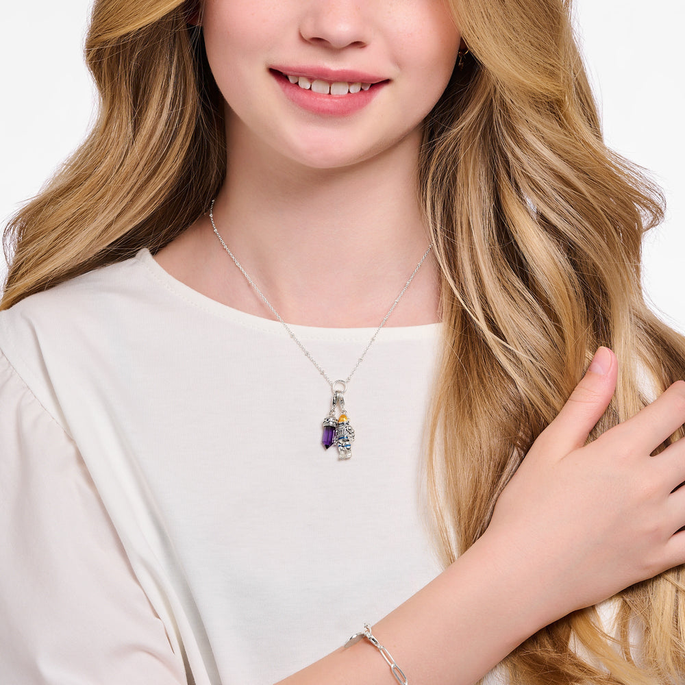 Thomas Sabo Silver Charmista Coin Ball Chain Necklace - MococoThomas SaboX0289 - 007 - 21 - L454051245560909Necklaces