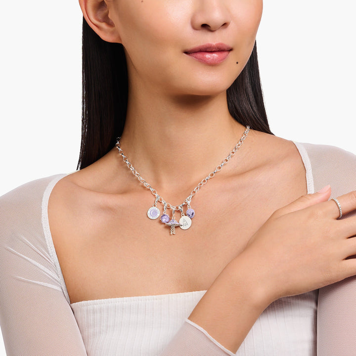 Thomas Sabo Silver Charmista Coin Charm Necklace - MococoThomas SaboX0288 - 007 - 21 - L454051245560893Necklaces