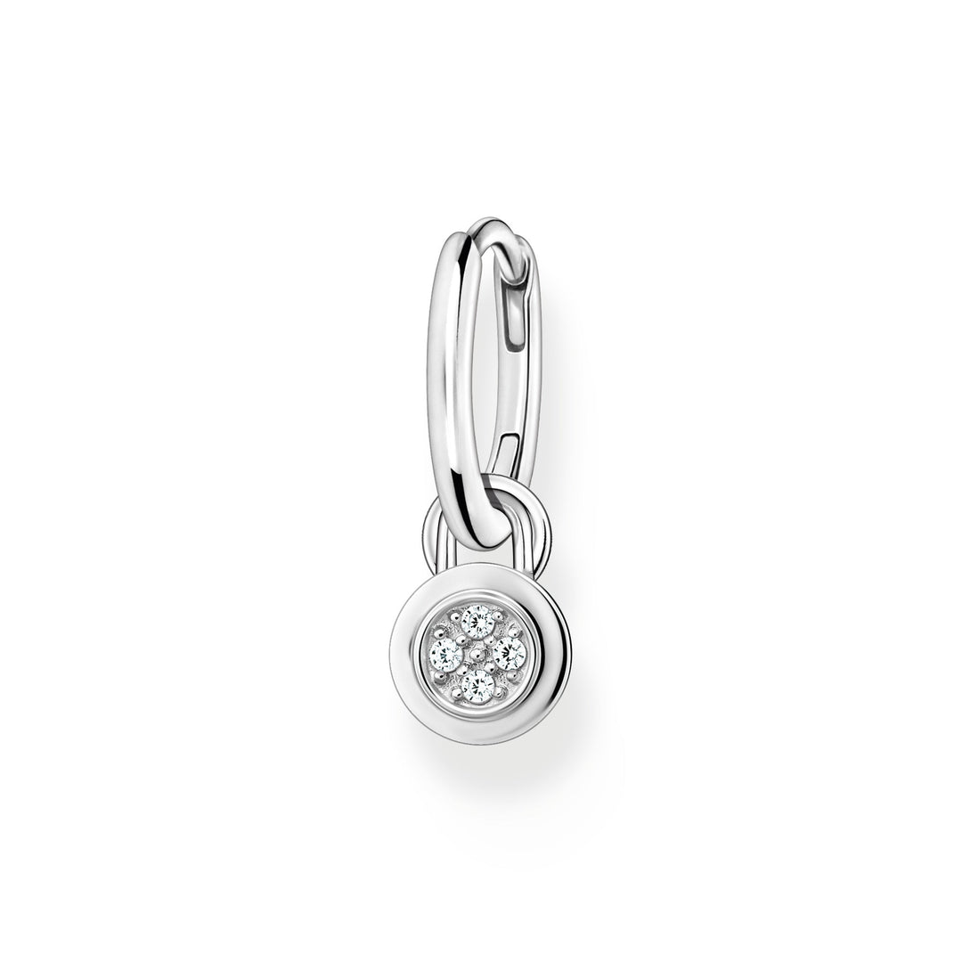 Thomas Sabo Silver Circular Drop Single Hoop Earring - MococoThomas SaboCR720 - 051 - 214051245560879Earrings