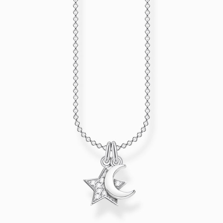 Thomas Sabo Silver CZ Star and Moon Necklace - MococoThomas SaboKE2068 - 051 - 14 - L45v4051245488494Necklaces