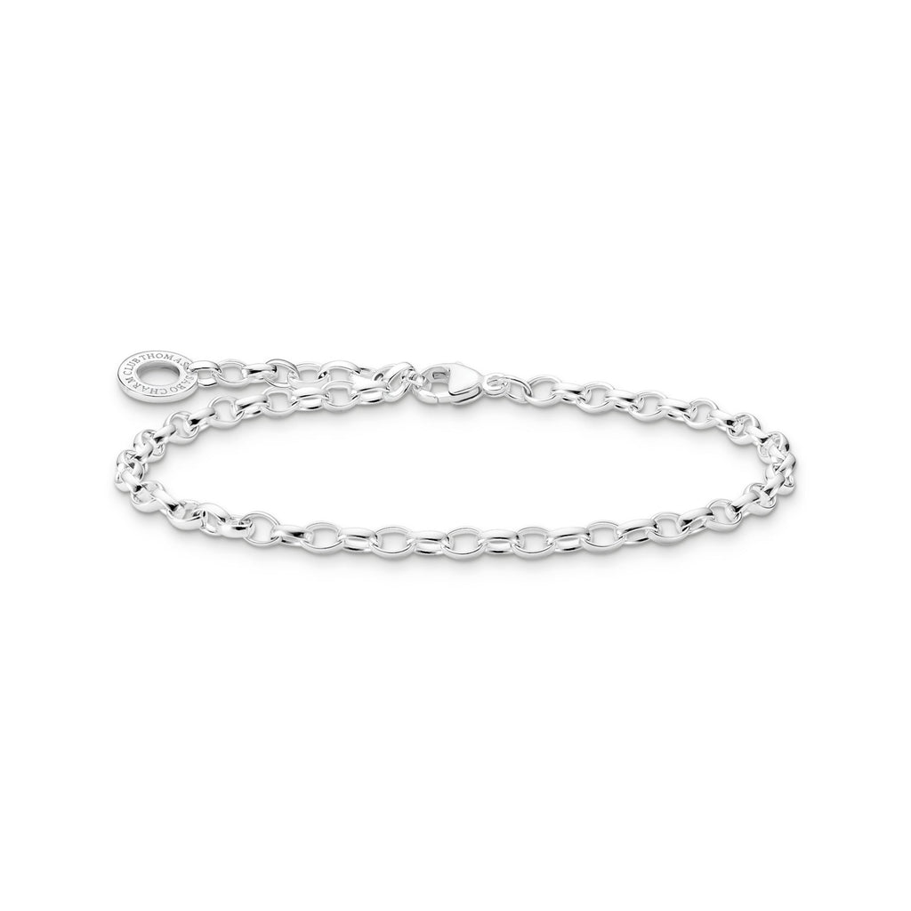 Fine Link Charm Club Bracelet