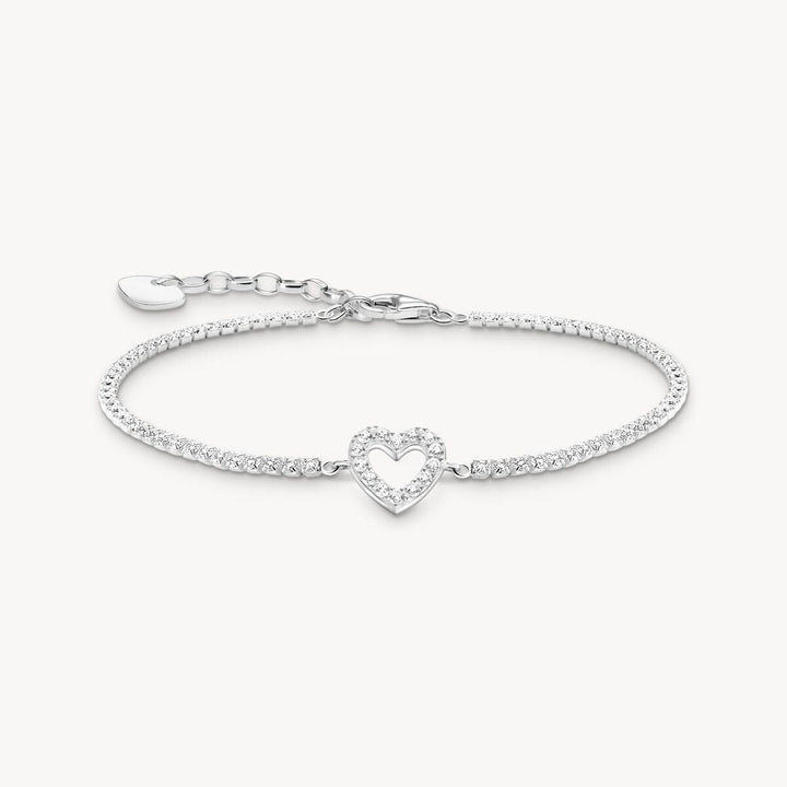Thomas Sabo Silver Heart CZ Bracelet - MococoThomas SaboA2177-051-14-L19VBracelet