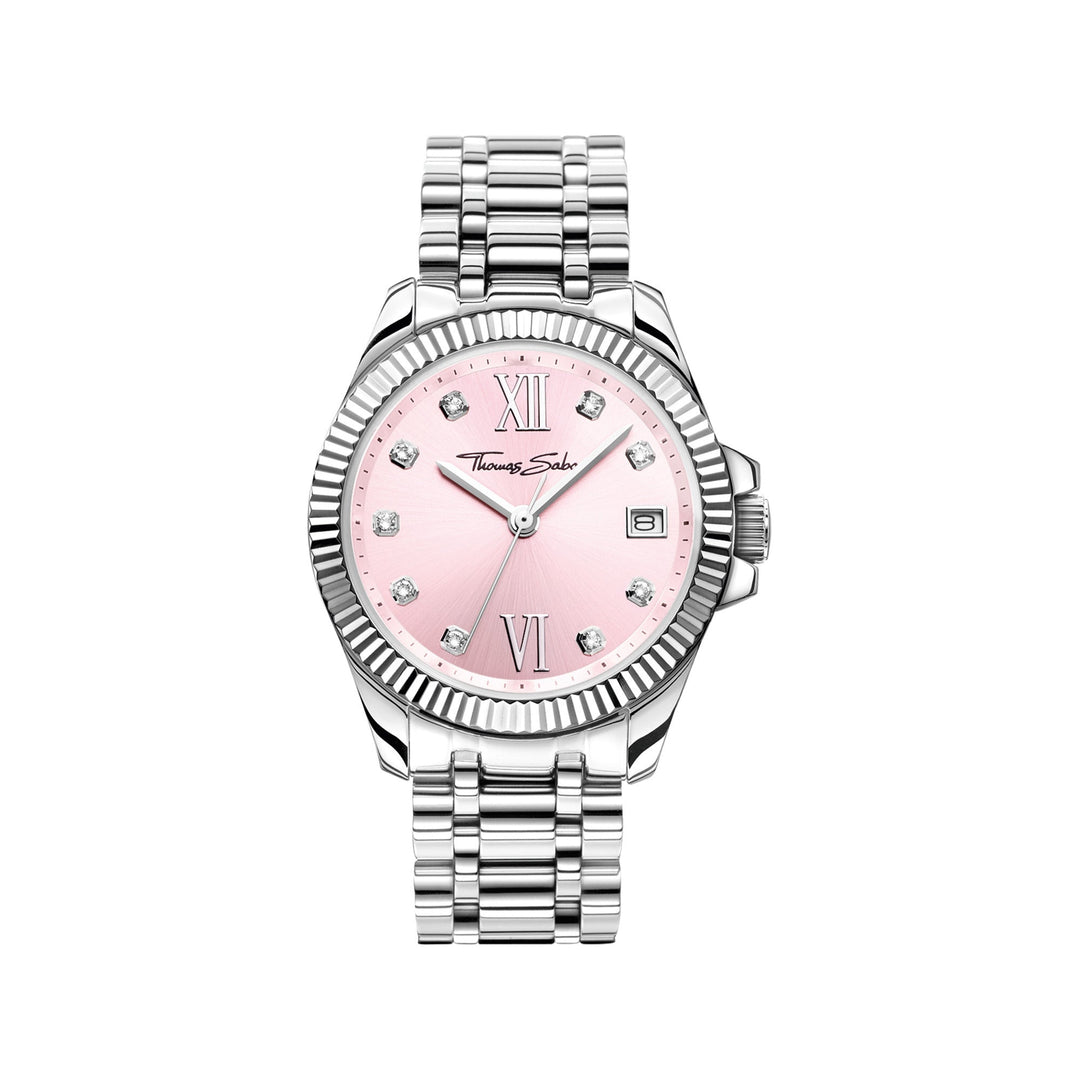 Thomas Sabo Silver Ladies Divine Pink Dial Watch - MococoThomas SaboWA0401 - 201 - 204 - 33 mm4051245560749Watches and Accessories
