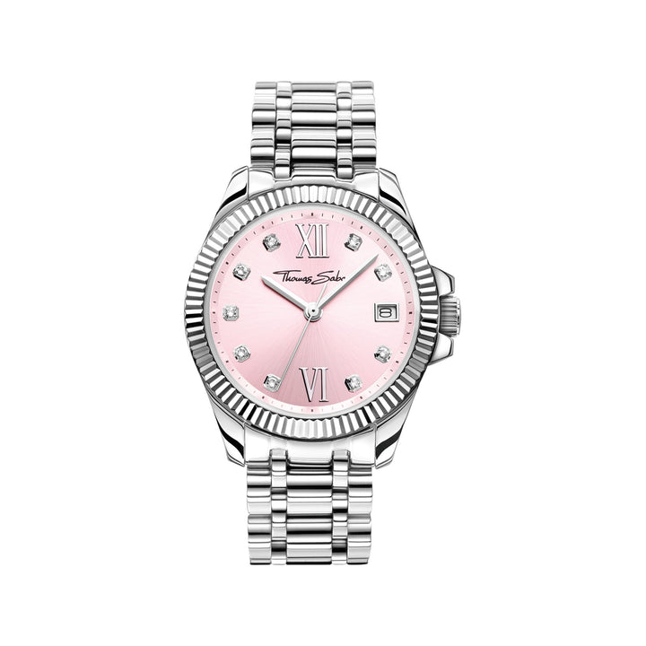 Thomas Sabo Silver Ladies Divine Pink Dial Watch - MococoThomas SaboWA0401 - 201 - 204 - 33 mm4051245560749Watches and Accessories