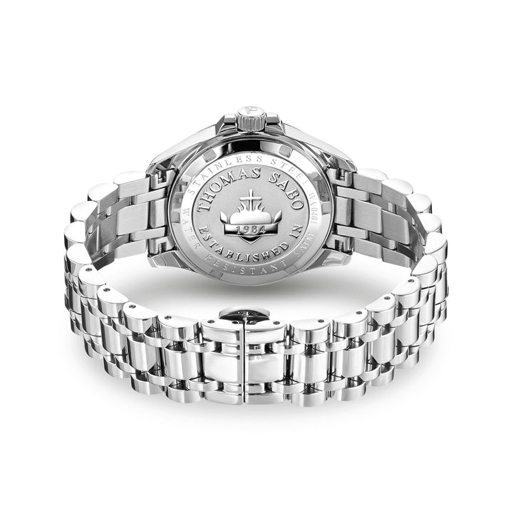 Thomas Sabo Silver Ladies Divine Pink Dial Watch - MococoThomas SaboWA0401 - 201 - 204 - 33 mm4051245560749Watches and Accessories