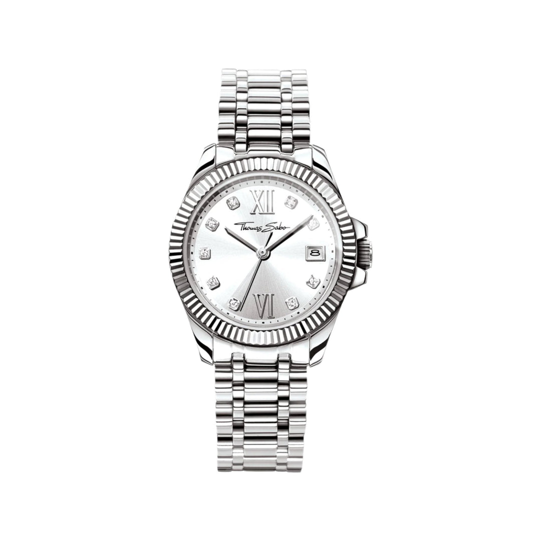 Thomas Sabo Silver Ladies Stainless Steel Divine Watch - MococoThomas SaboWA0252 - 201 - 201 - 33 mm4051245219777Watches and Accessories