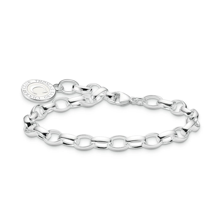 Thomas Sabo Silver Large Chain White Coin Charm Bracelet - MococoThomas SaboX0285 - 007 - 21 - L154051245557695Bracelets