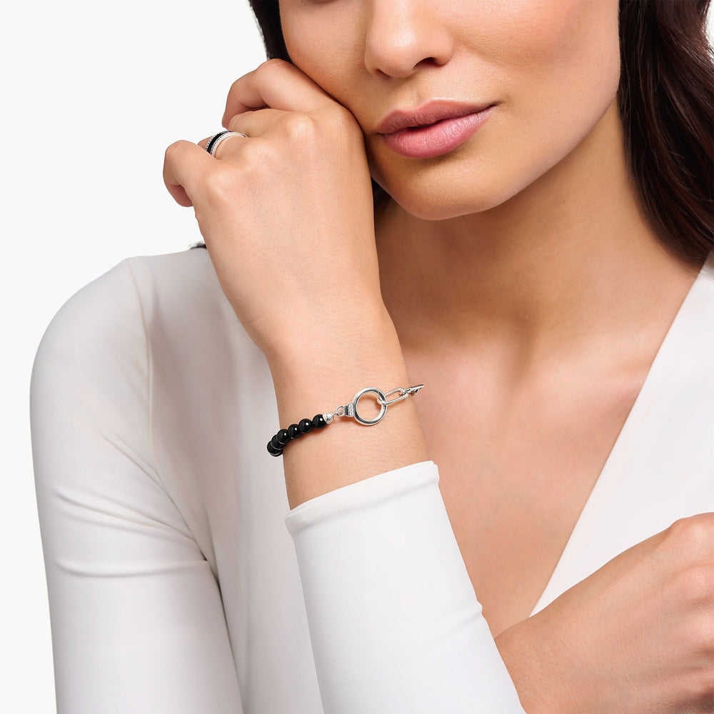 Thomas Sabo Silver Link Black Onyx Bracelet - MococoThomas SaboA2134 - 027 - 11 - L19v4051245564846Bracelets