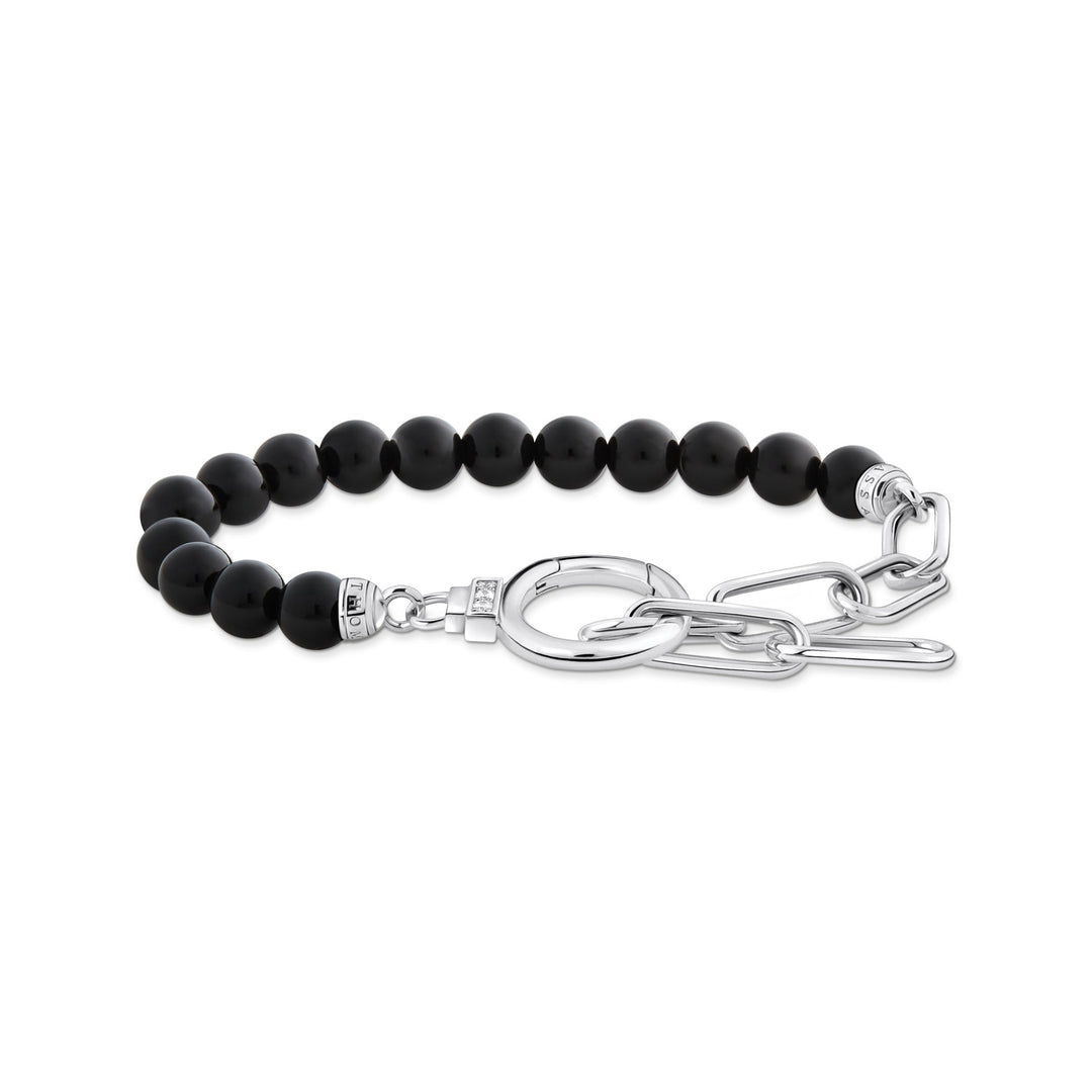 Thomas Sabo Silver Link Black Onyx Bracelet - MococoThomas SaboA2134 - 027 - 11 - L19v4051245564846Bracelets