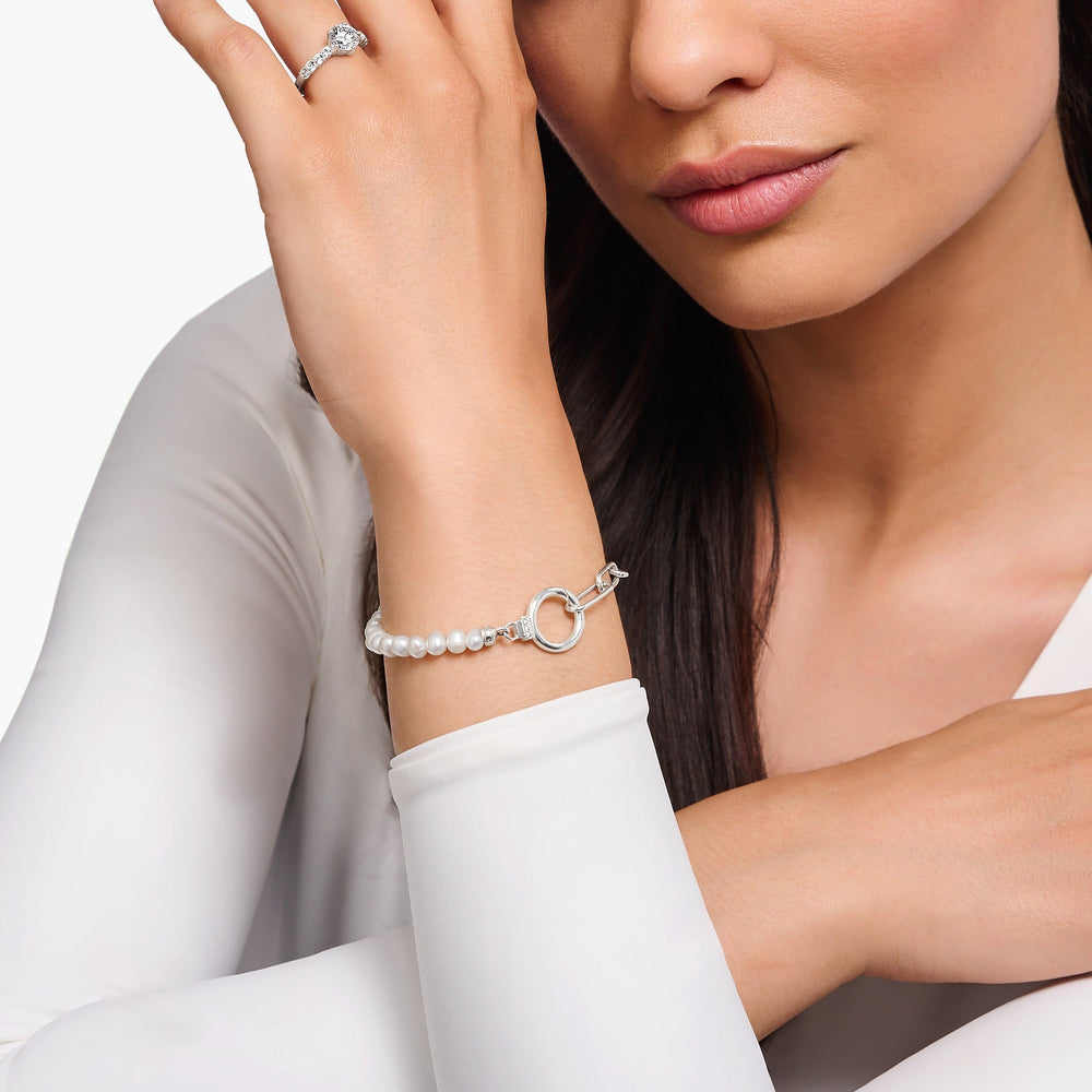 Thomas Sabo Silver Link Freshwater Pearl Bracelet - MococoThomas SaboA2134 - 167 - 14 - L19v4051245563979Bracelets