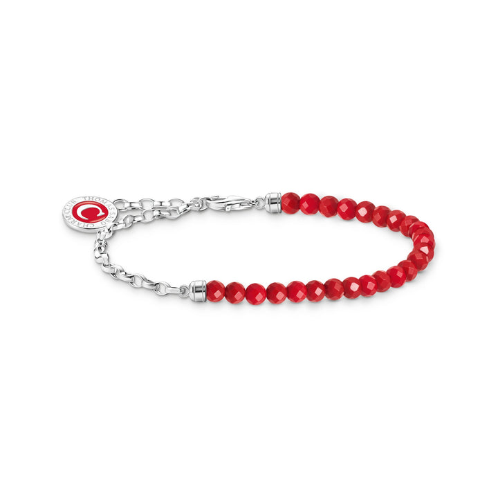 Thomas Sabo Silver Link Red Beaded Coin Bracelet - MococoThomas SaboA2130 - 007 - 10 - L19V4051245561944Bracelets