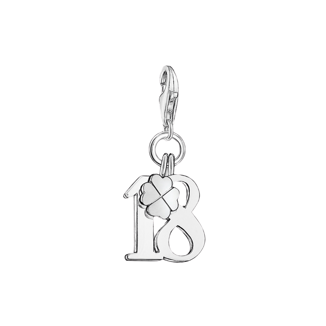 Thomas Sabo Silver Lucky Number 18 Charm - MococoThomas Sabo0473 - 001 - 129120700949803Charms