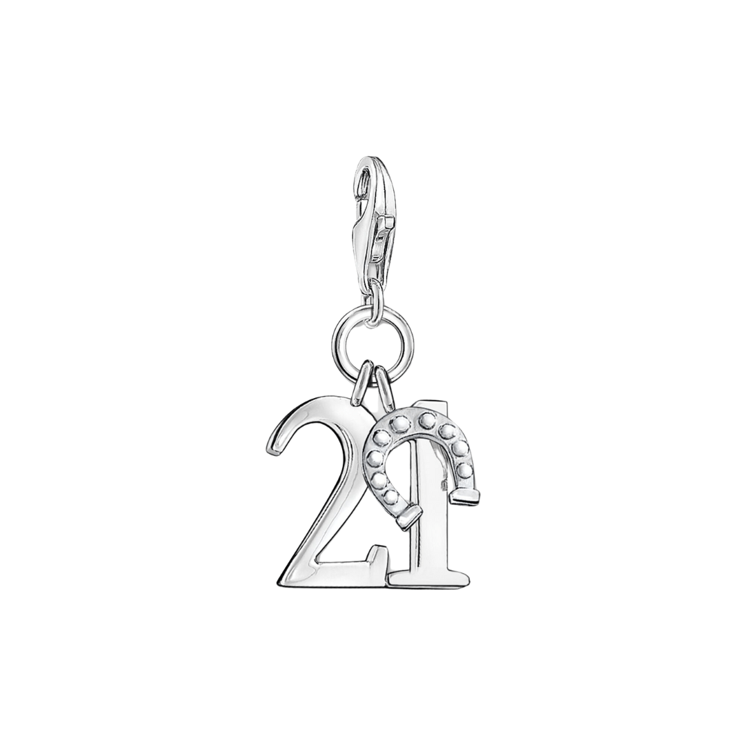 Thomas Sabo Silver Lucky Number 21 Charm - MococoThomas Sabo0460 - 001 - 129120700948578Charms