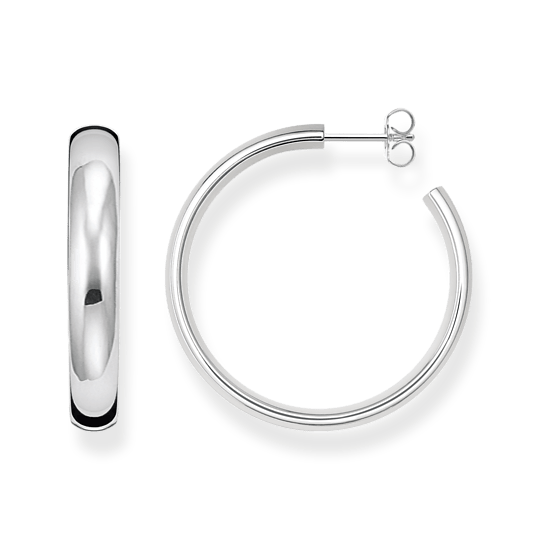Thomas Sabo Silver Medium Chunky Hoop Earrings - MococoThomas SaboCR640 - 001 - 2110003143Earrings