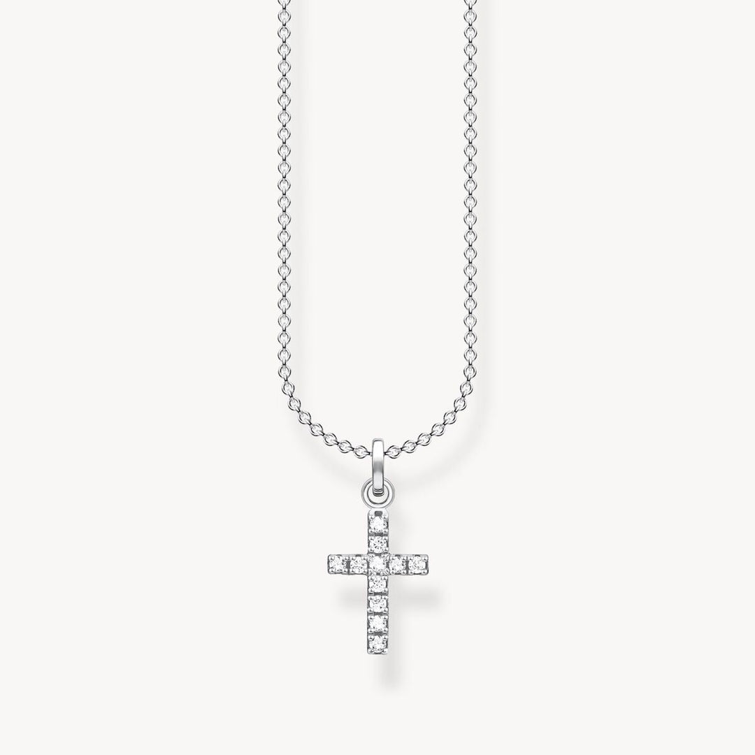 Thomas Sabo Silver Pavé Cross Necklace - MococoThomas SaboKE2069-051-14-L45vNecklaces