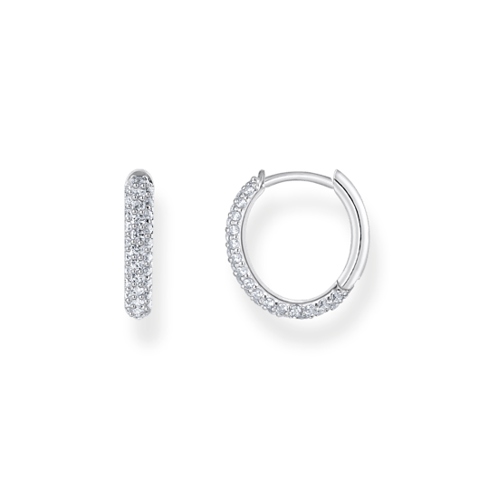 Thomas Sabo Silver Pave Zirconia Hoop Earrings - MococoThomas SaboCR730 - 051 - 144051245591095Earrings