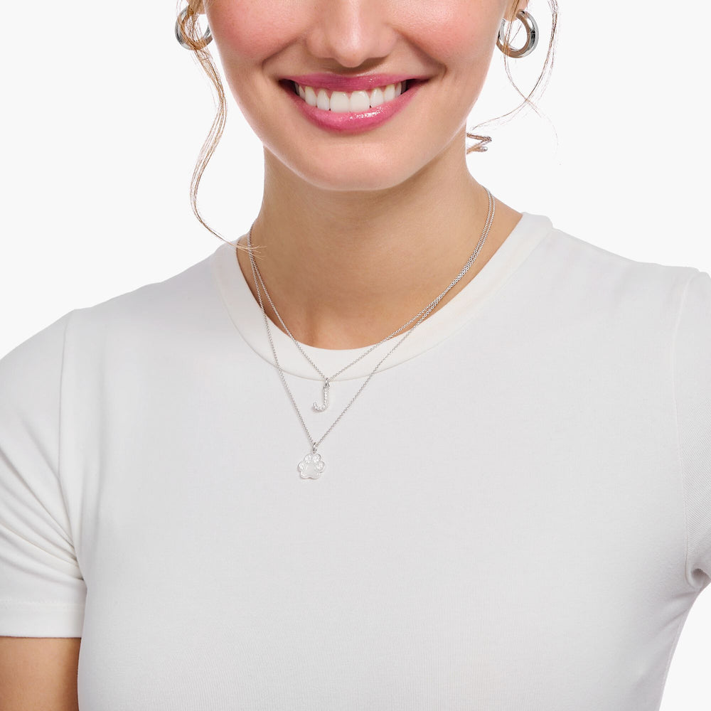 Thomas Sabo Silver Paw Print Pendant Necklace - MococoThomas SaboKE2215 - 051 - 14 - L45V4051245581935Necklaces