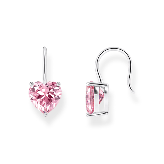 Thomas Sabo Silver Pink Zirconia Heart Drop Earrings - MococoThomas SaboH2288 - 051 - 910039703Earrings