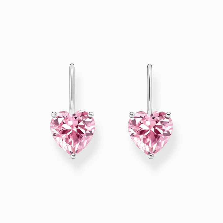 Thomas Sabo Silver Pink Zirconia Heart Drop Earrings - MococoThomas SaboH2288 - 051 - 910039703Earrings