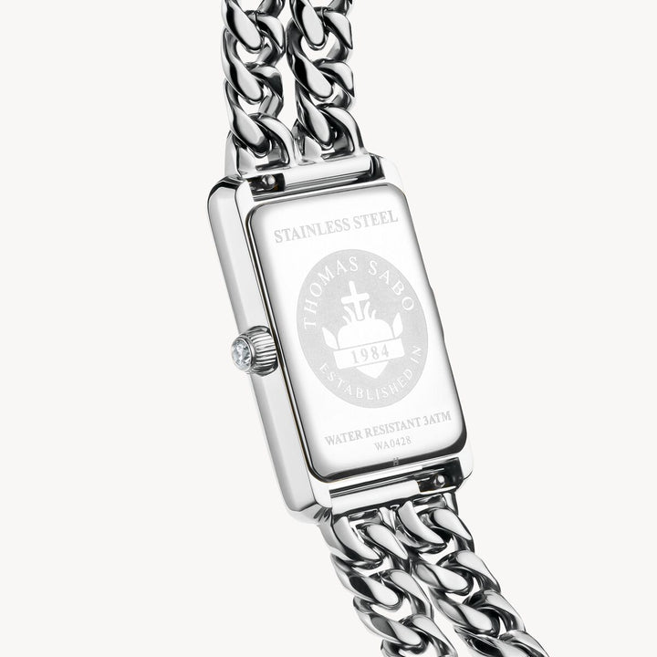 Thomas Sabo Silver Rectangular Elegance Watch - MococoThomas SaboWA0428-201-201-22 MMWatches and Accessories