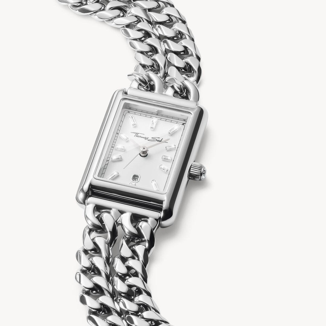 Thomas Sabo Silver Rectangular Elegance Watch - MococoThomas SaboWA0428-201-201-22 MMWatch