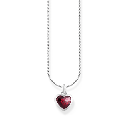 Thomas Sabo Silver Red CZ Heart Pendant Necklace - MococoThomas SaboKE2268 - 051 - 10 - L45V4051245583427Necklaces