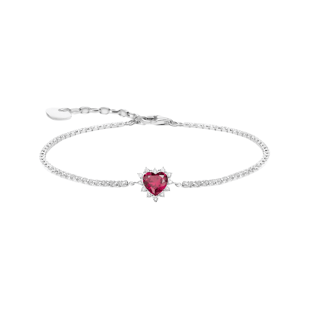 Thomas Sabo Silver Red Heart Romance Bracelet - MococoThomas SaboA2188 - 013 - 1 - L19V4051245604276Bracelets