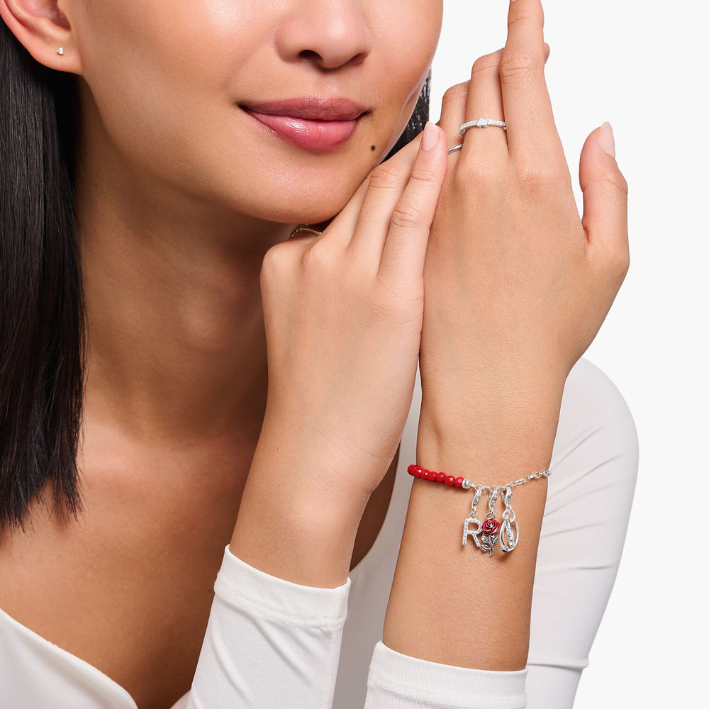 Thomas Sabo Silver Red Rose Enamel Charm - MococoThomas Sabo2076 - 664 - 104051245562064Charms