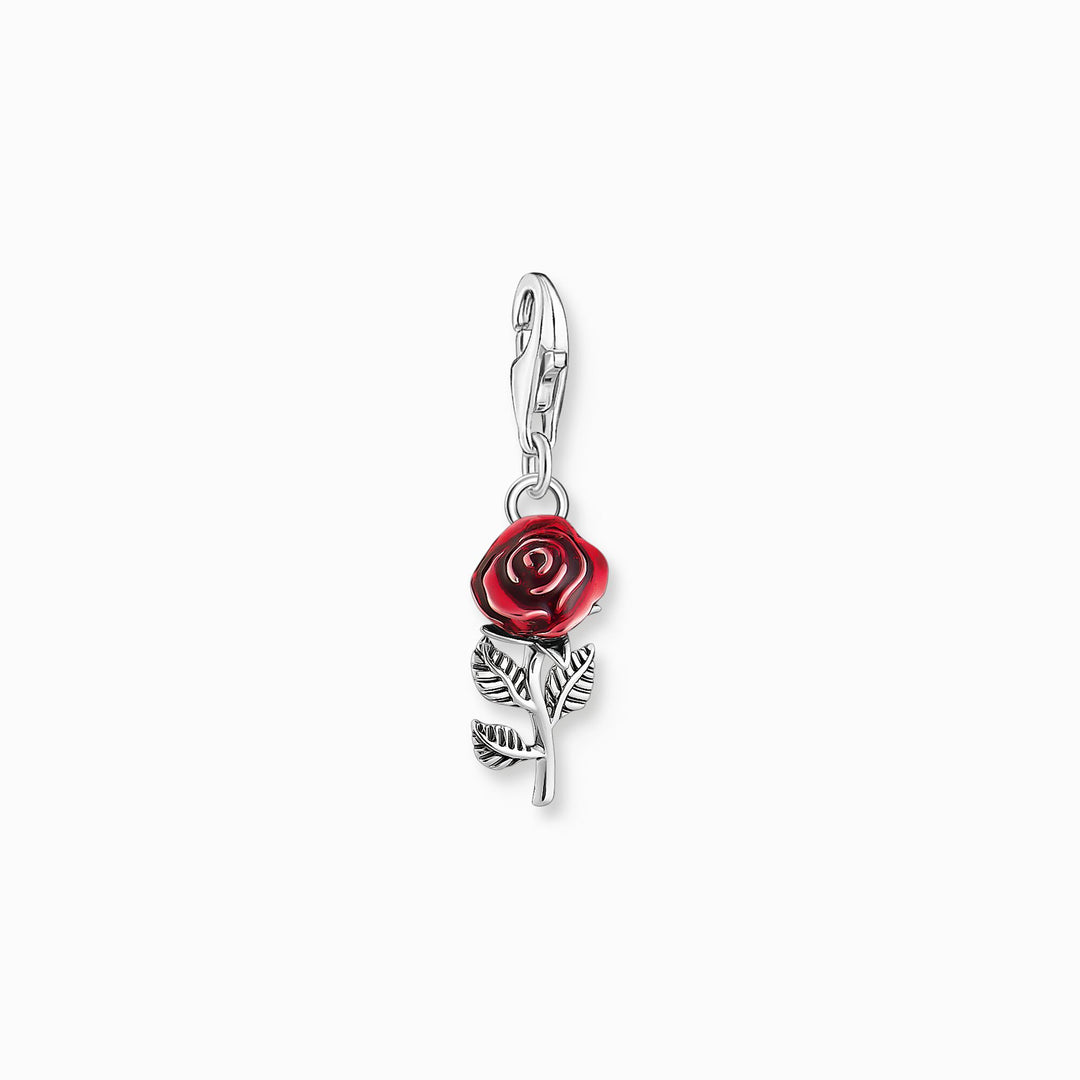 Thomas Sabo Silver Red Rose Enamel Charm - MococoThomas Sabo2076 - 664 - 104051245562064Charms