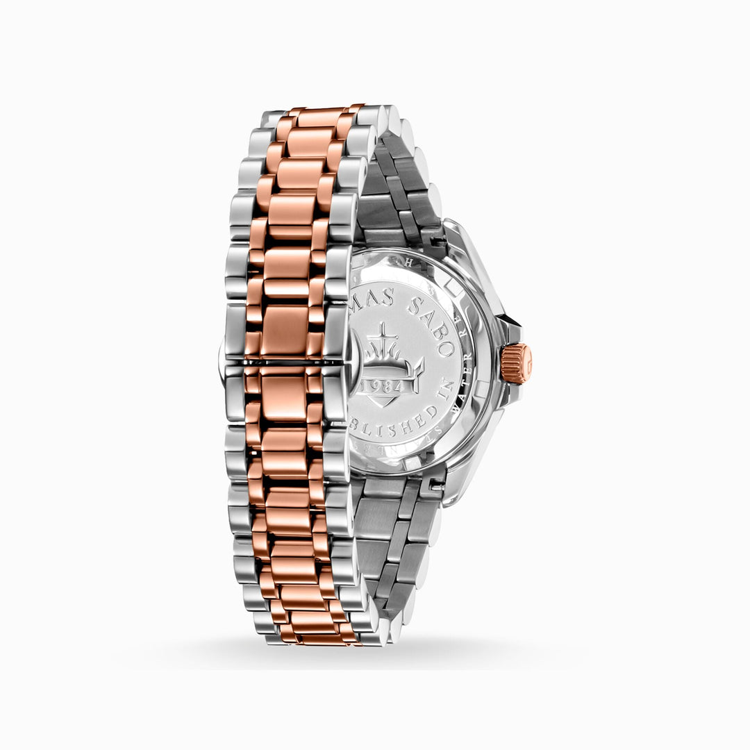 Thomas Sabo Silver & Rose Gold Small Dial Watch - MococoThomas SaboWA0219 - 272 - 201 - 33 mm4051245156355Watches and Accessories